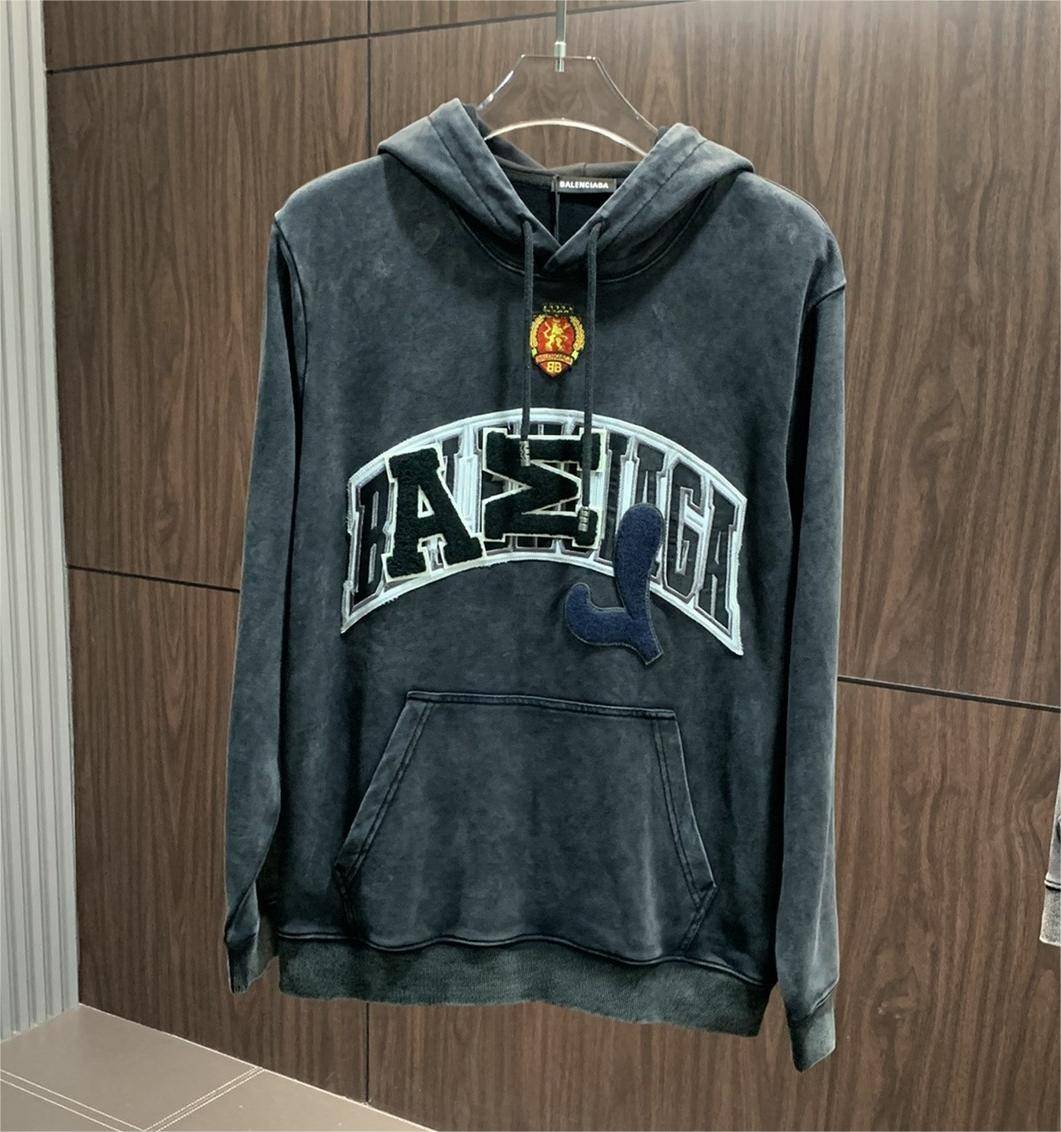 Balenciaga Men''s casual hooded sweatshirt