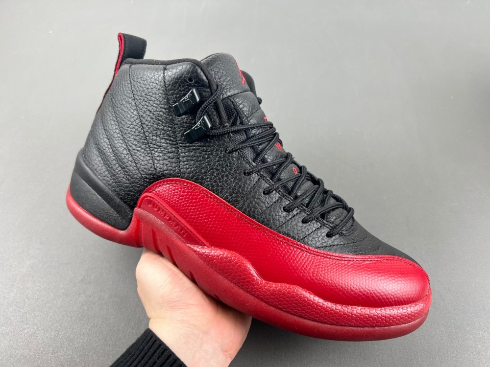 Jordan 12th generation Air Jordan AJ12 black and red sick 2025 replica number 130690-002