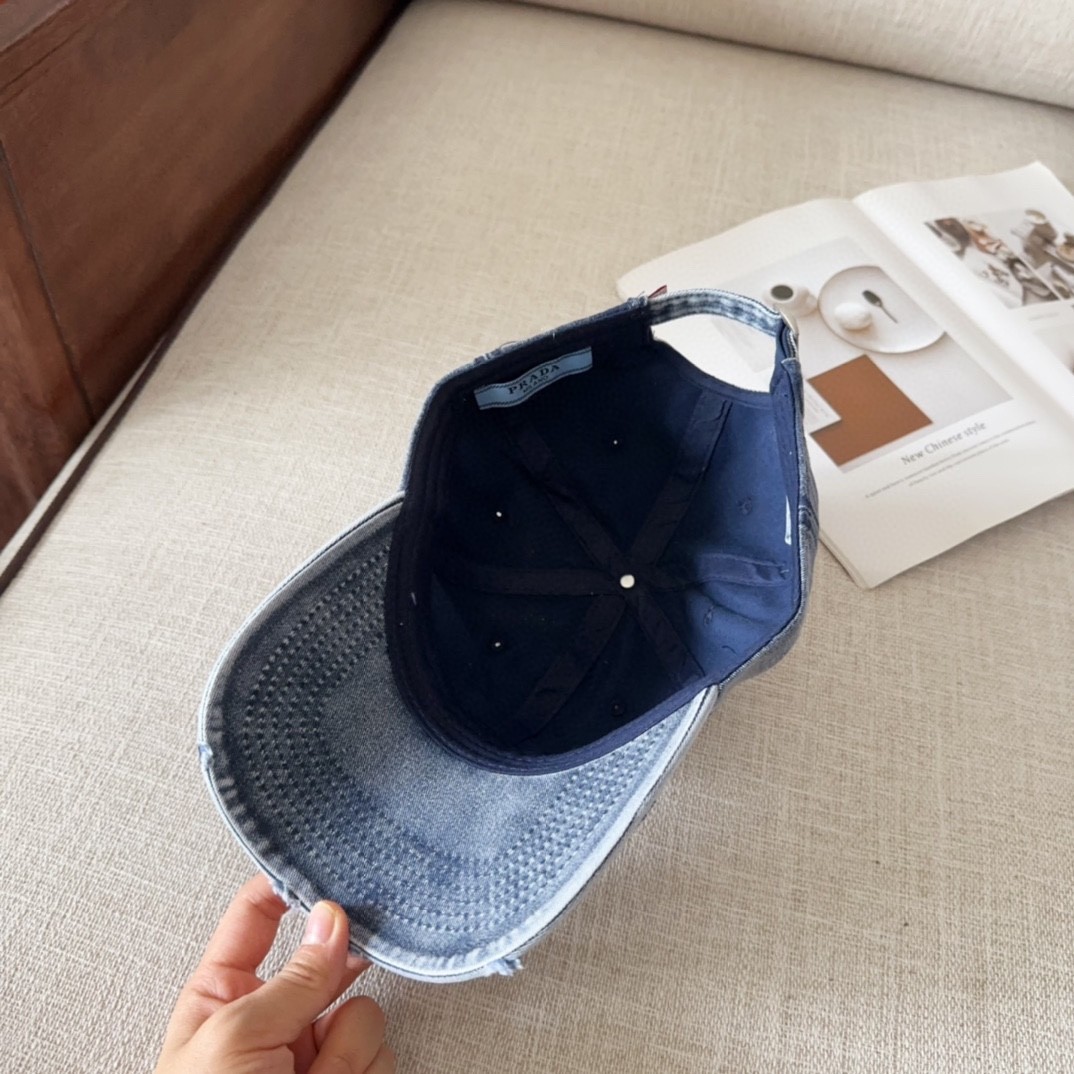 [#4814」 Prada baseball cap peaked ca p hat