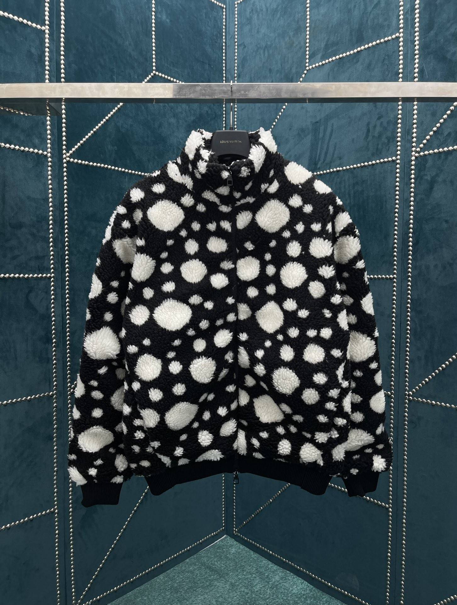 Louis Vuitton X Yayoi Kusama collaboration belted jacket