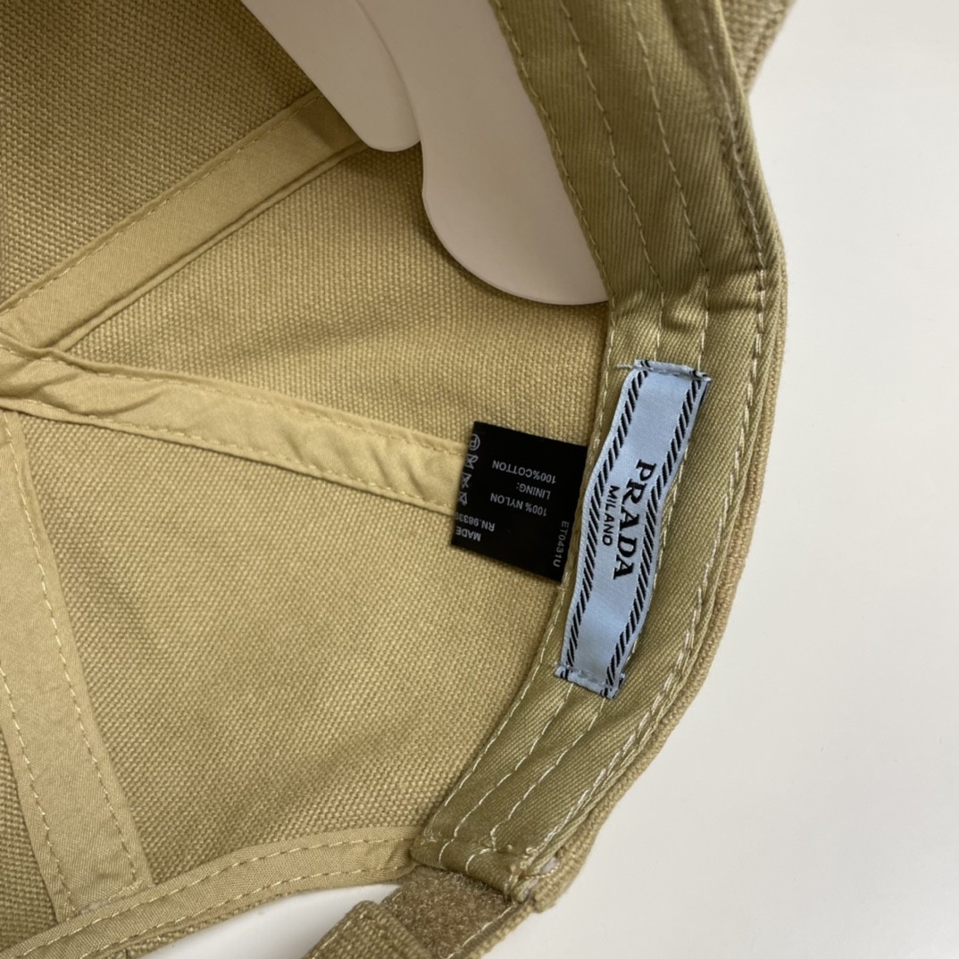 [#4806] Prada baseball cap peaked ca p hat