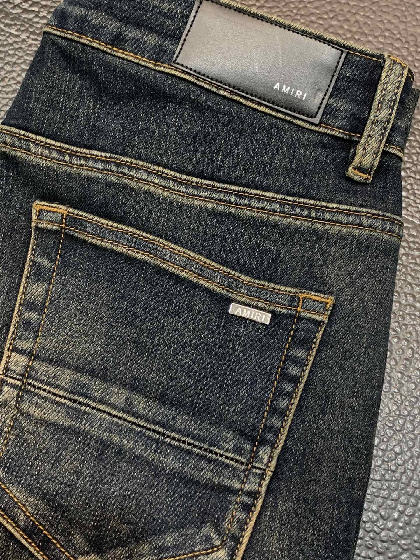 Amiri slim fit petite straight jeans