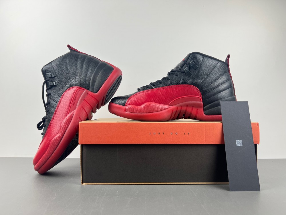 Jordan 12th generation Air Jordan AJ12 black and red sick 2025 replica number 130690-002