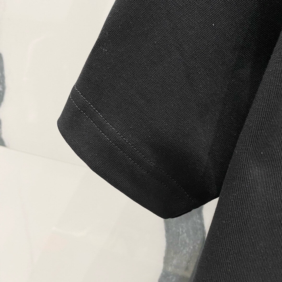 Red Pattern Embroidery T Shirt