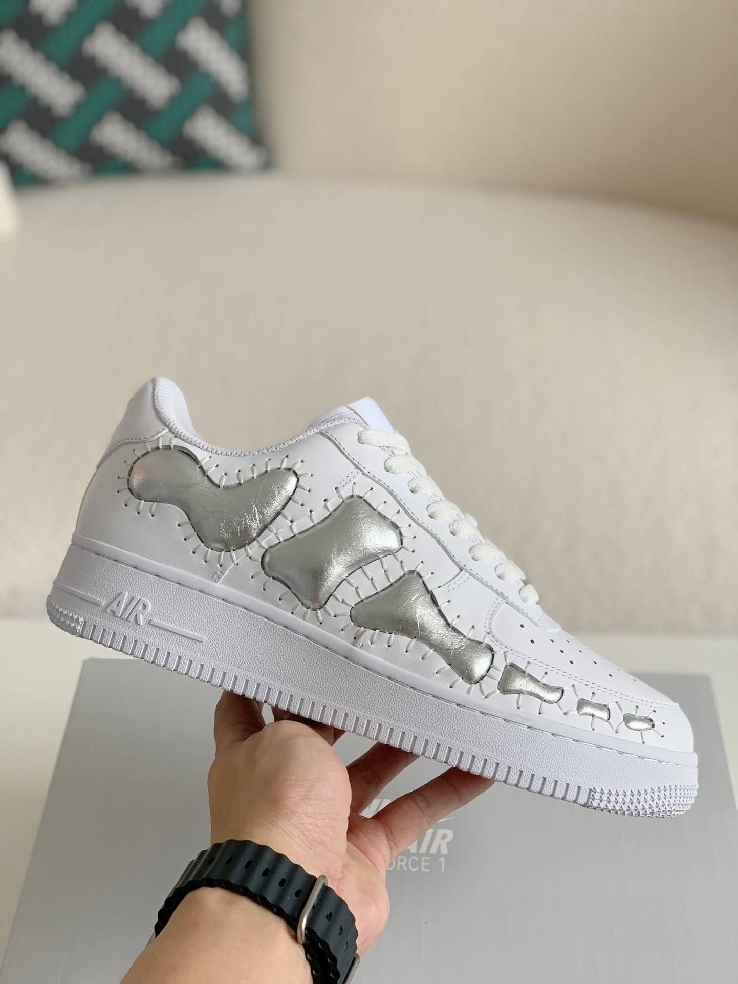 Nike Remake AF1 Skeleton Customized Shoe