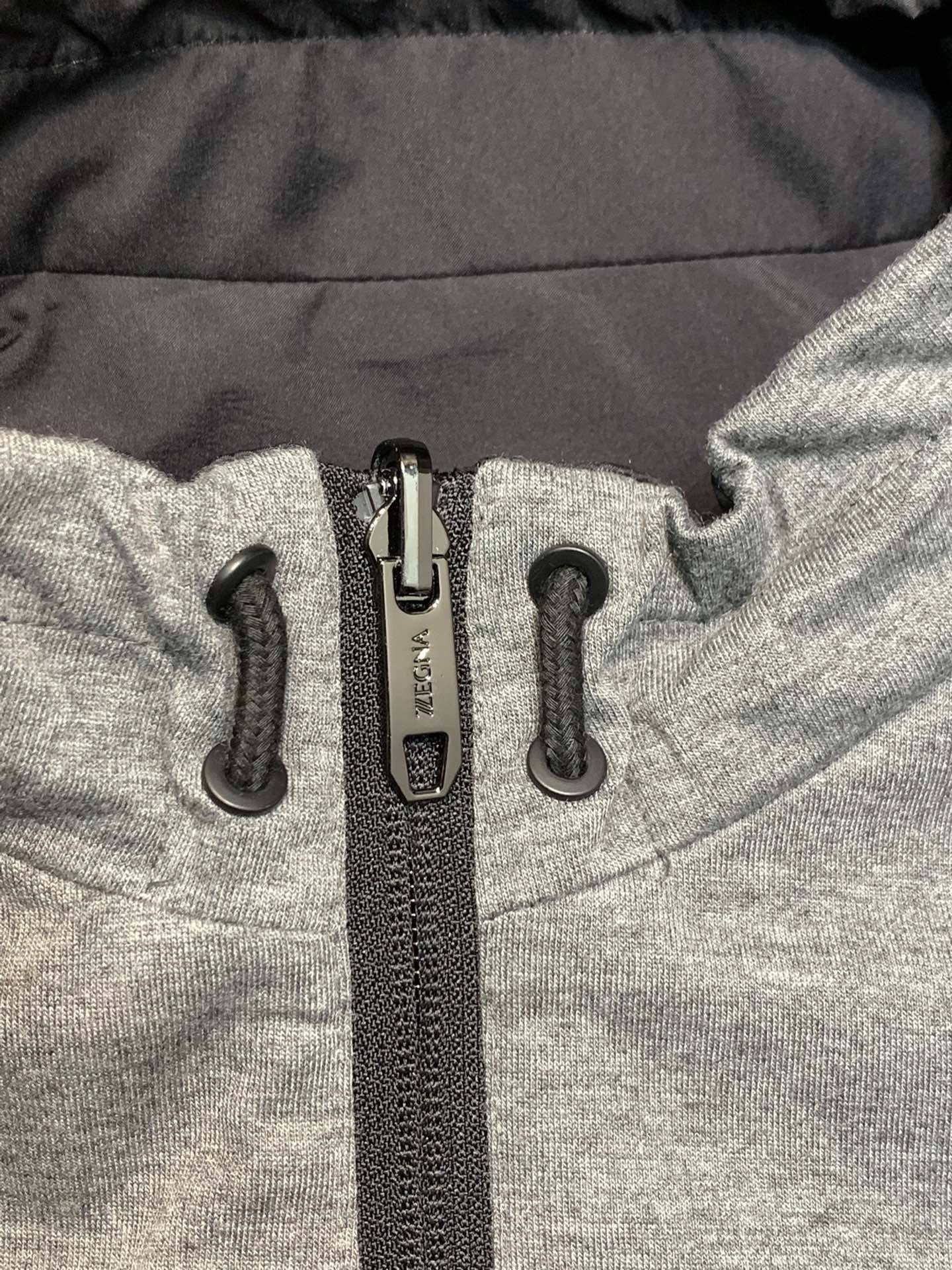 Zegna Hooded reversible jacket