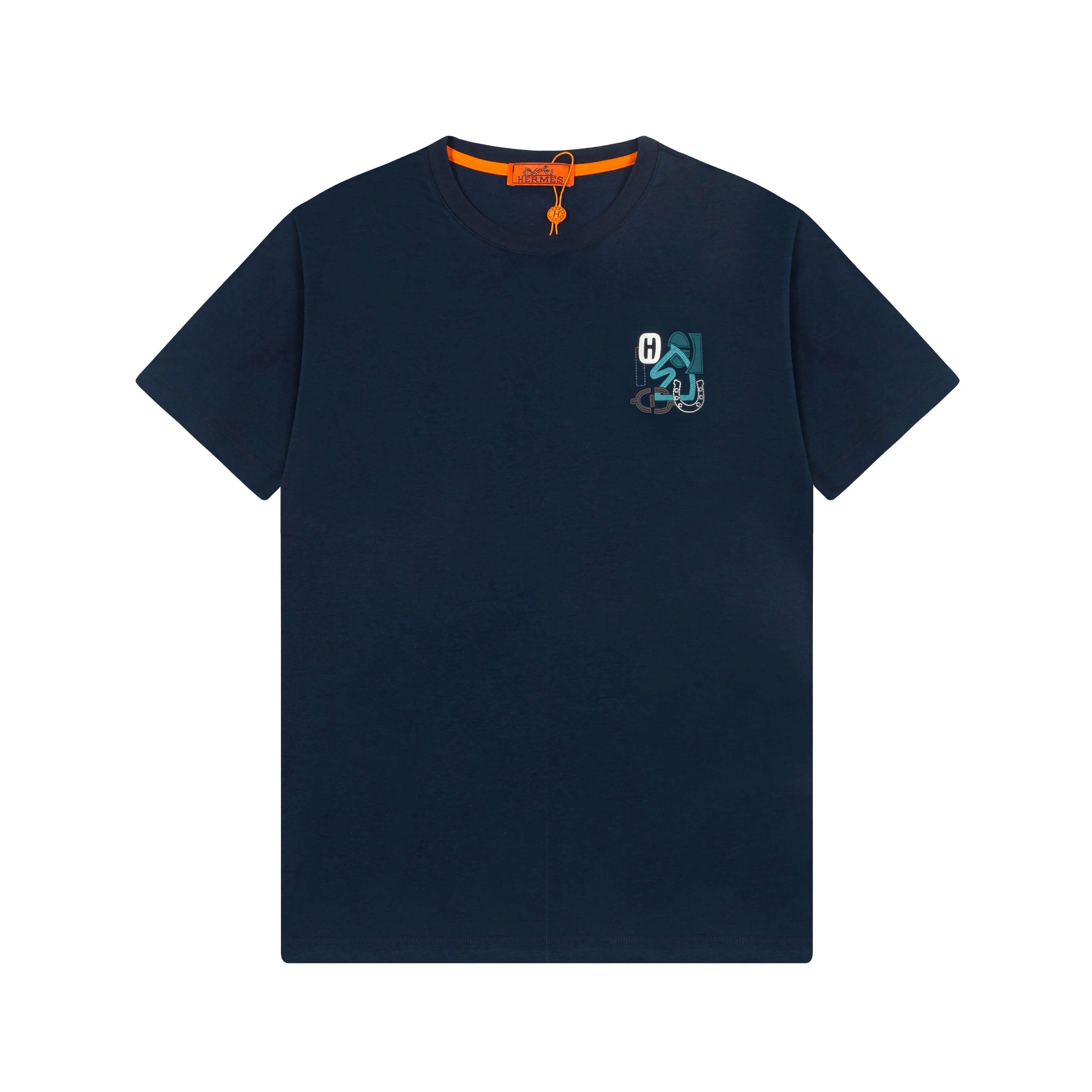 Blue Embroidery T Shirt