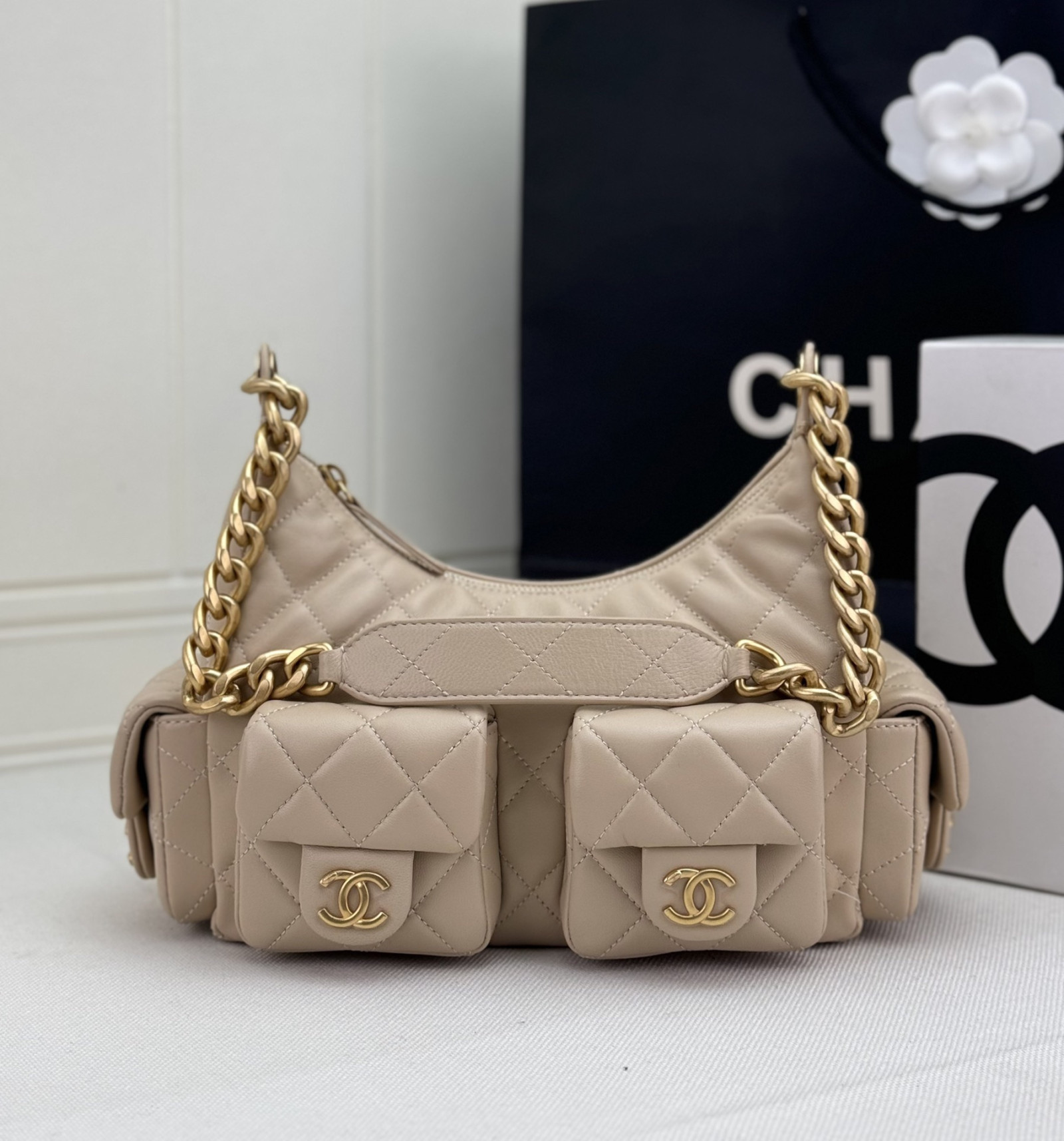 Chanel 2025ss Hobo Bag 30x12x22cm