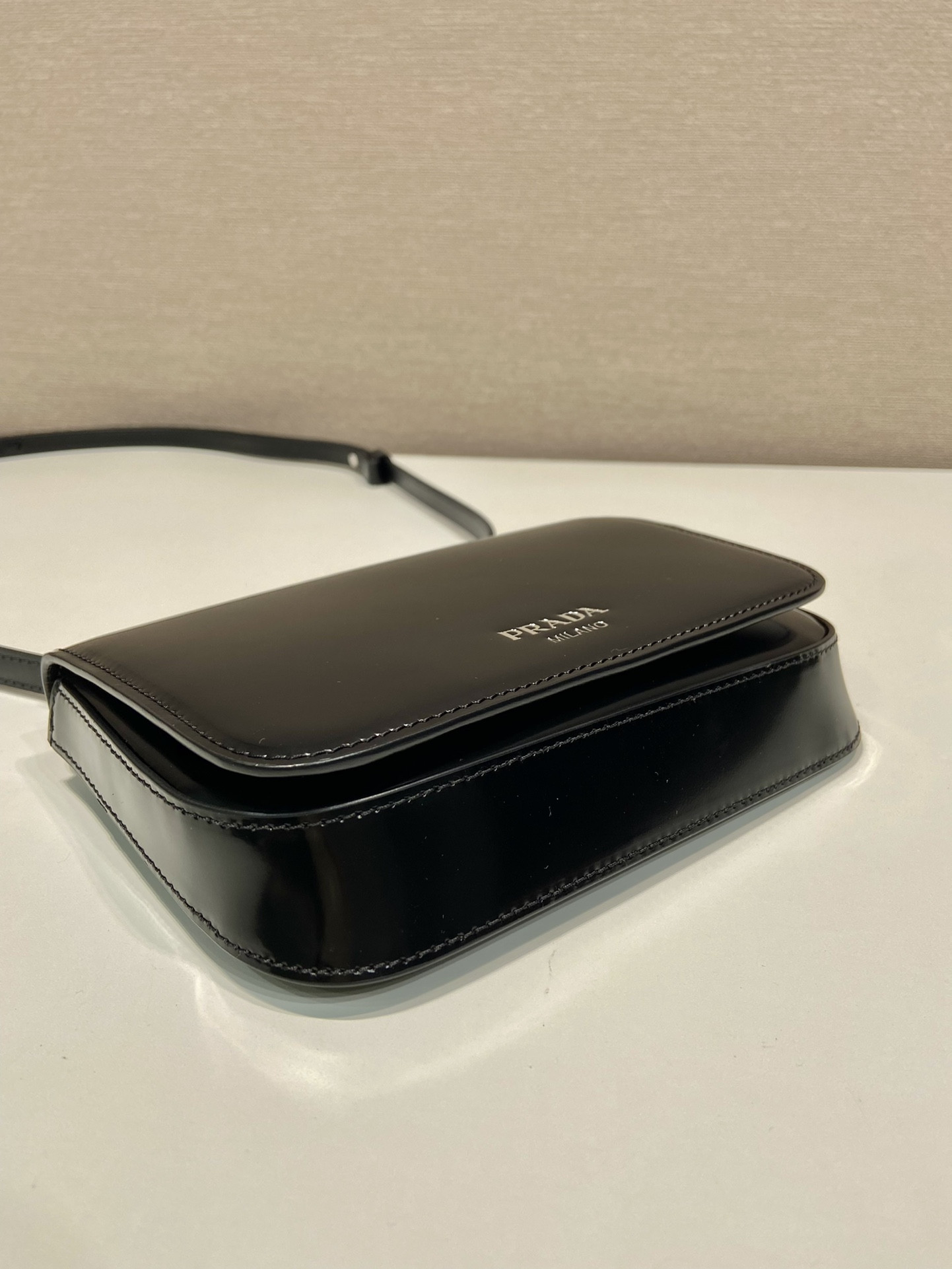 Prada Brushed Leather Mini-bag With Shoulder Strap Bag