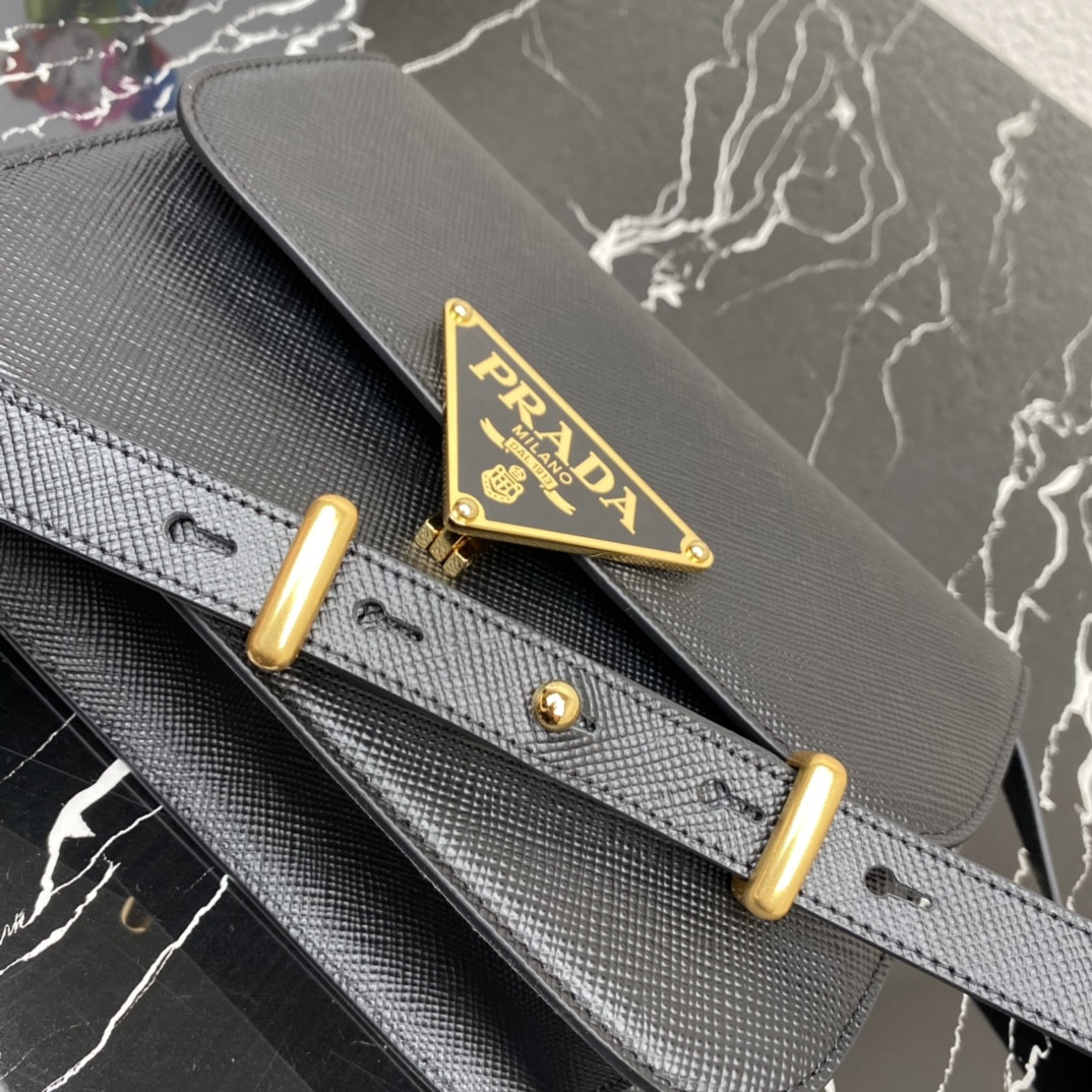 Prada Emblème Saffiano Shoulder Bag