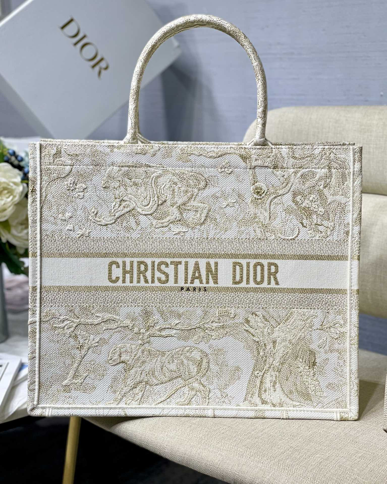 Large Dior Book Tote