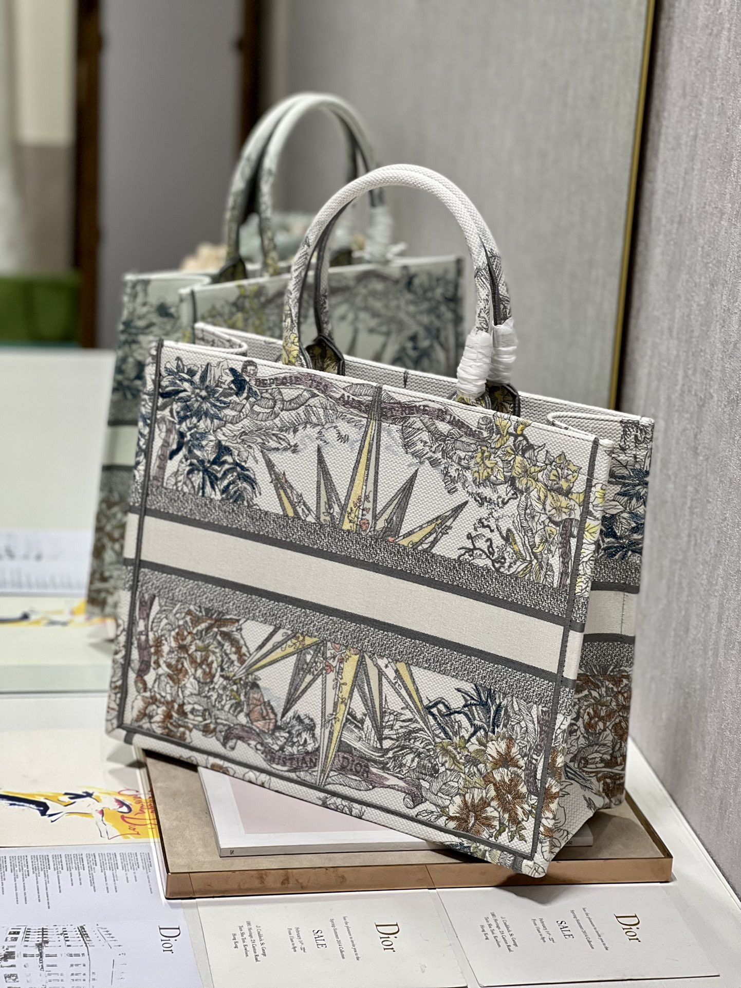 Large Dior Book Tote