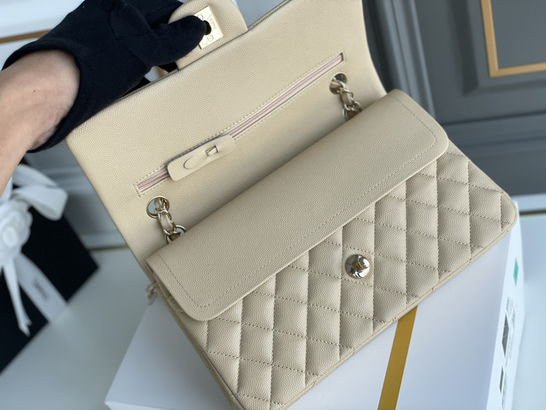 Chanle Classic Double Flap Caviar Leather