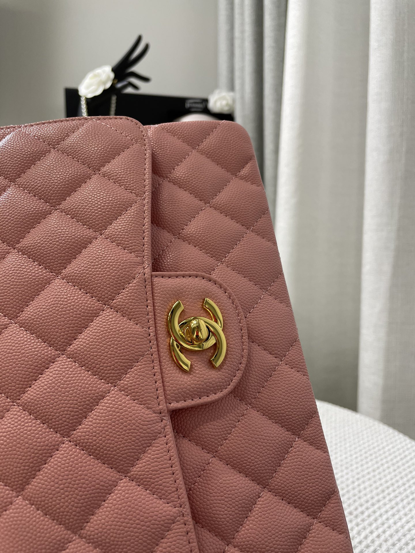 Chanle Small Classic Handbag Gold Hardware