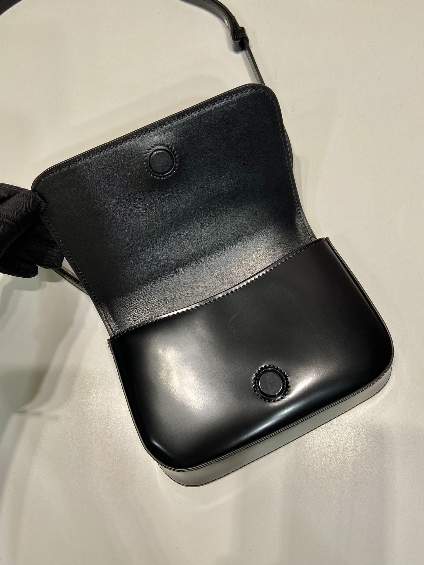 Prada Brushed Leather Mini-bag With Shoulder Strap Bag