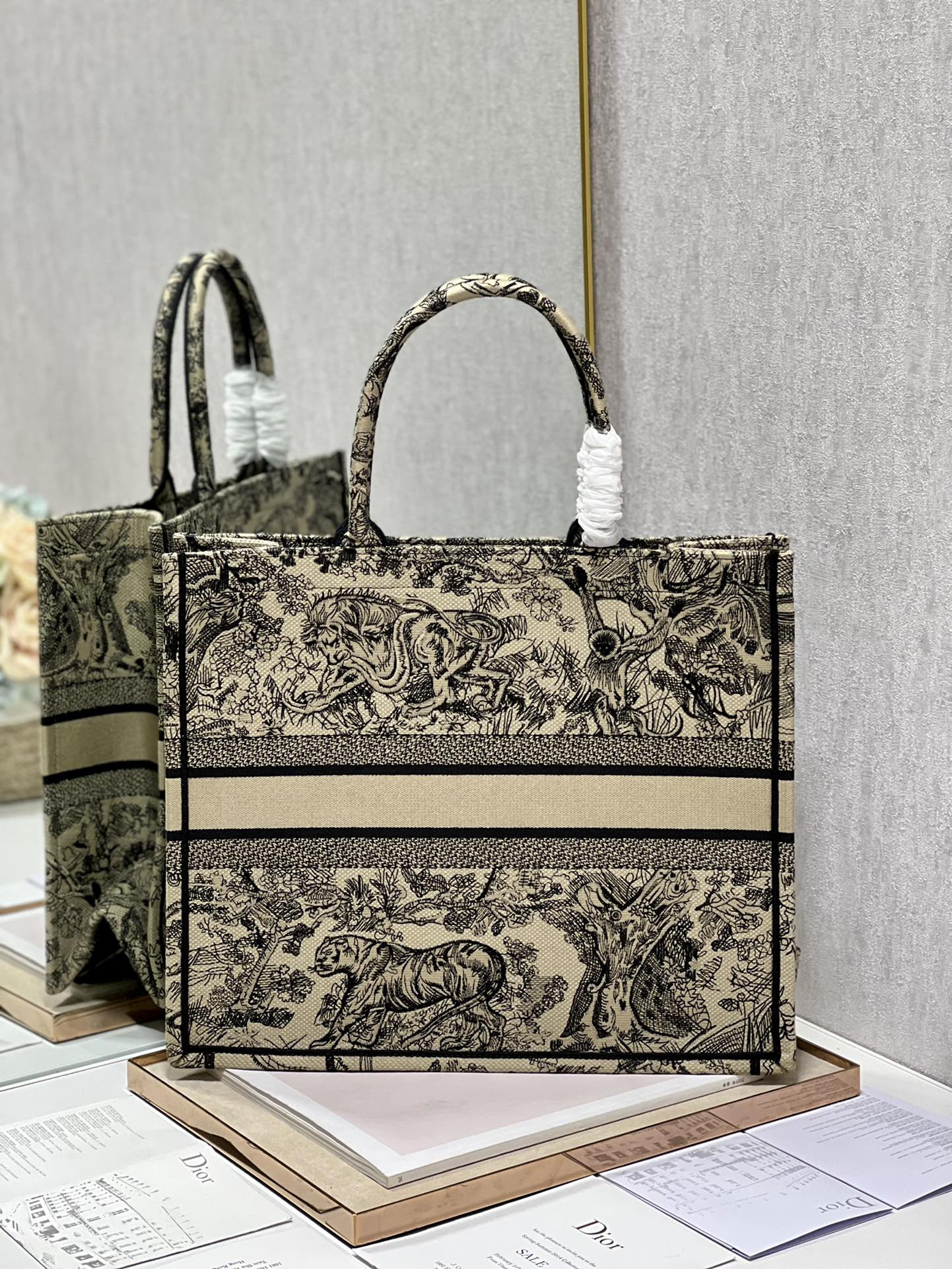 Large Dior Book Tote
