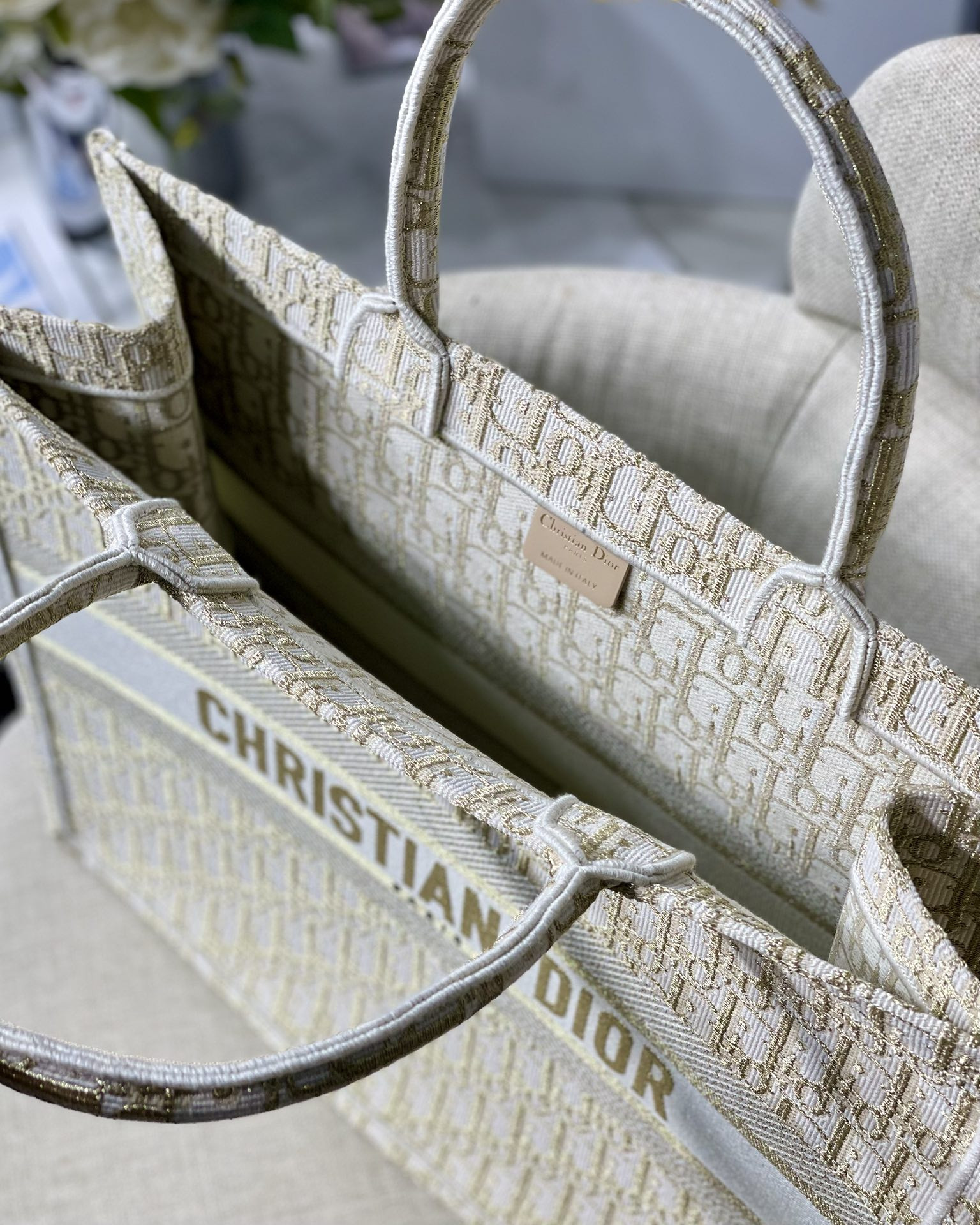 Large Dior Book Tote