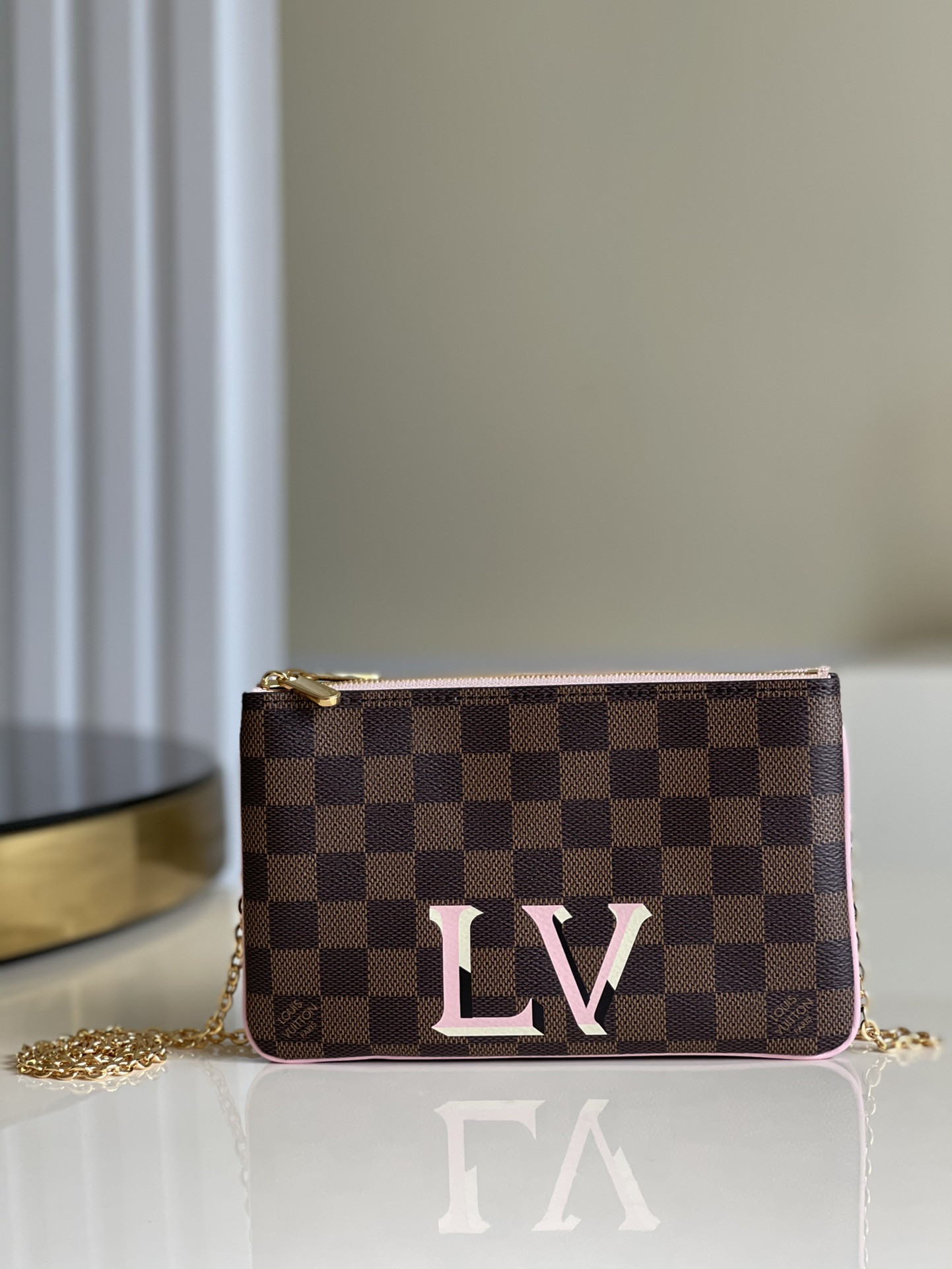 Lv Double Zip Bag