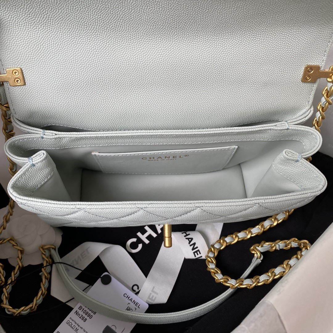 Chanle Small Flap Bag With Top Handle