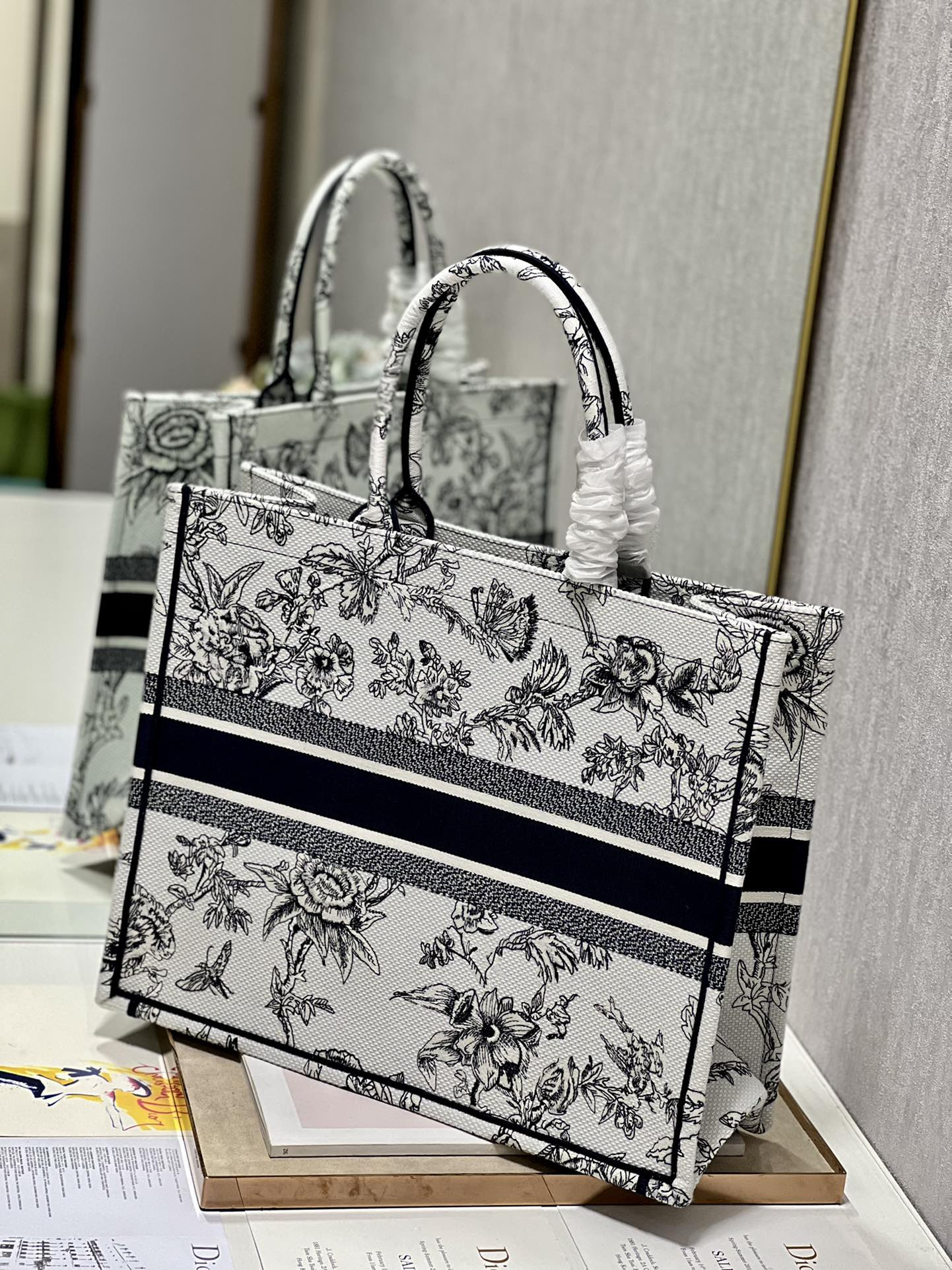 Large Dior Book Tote