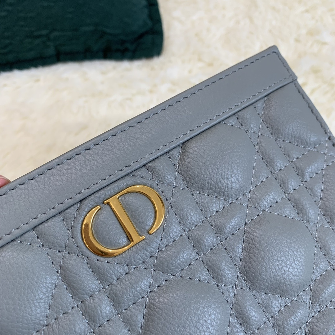 Dior Caro Zipped Pouch With Chain