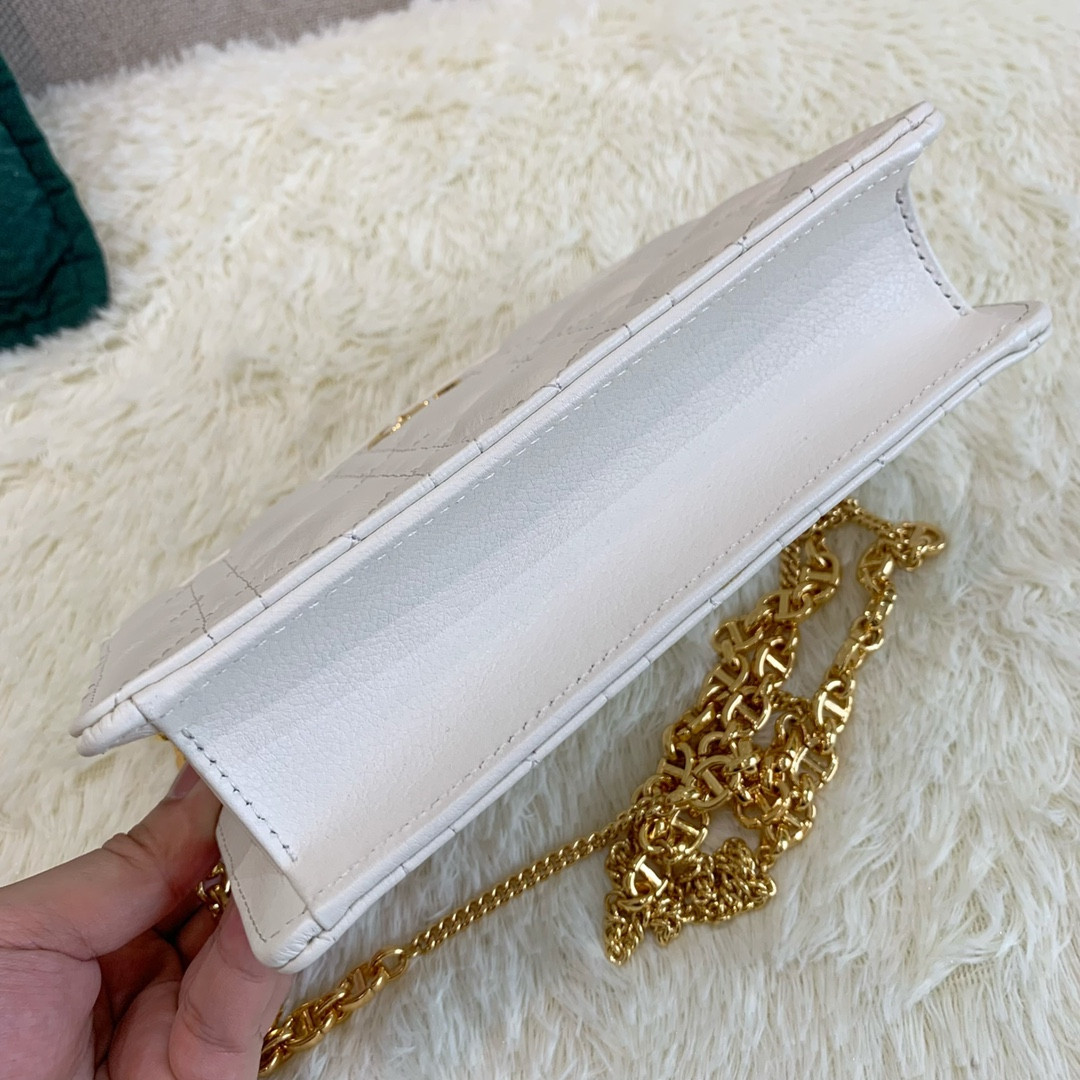 Dior Caro Zipped Pouch With Chain