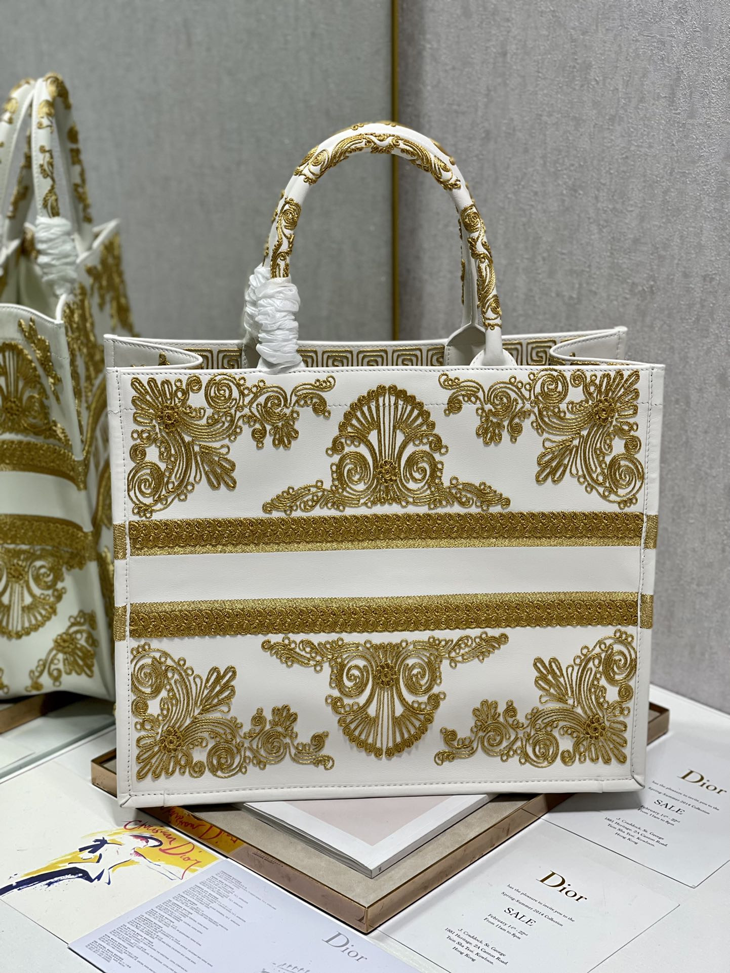 Large Dior Book Tote