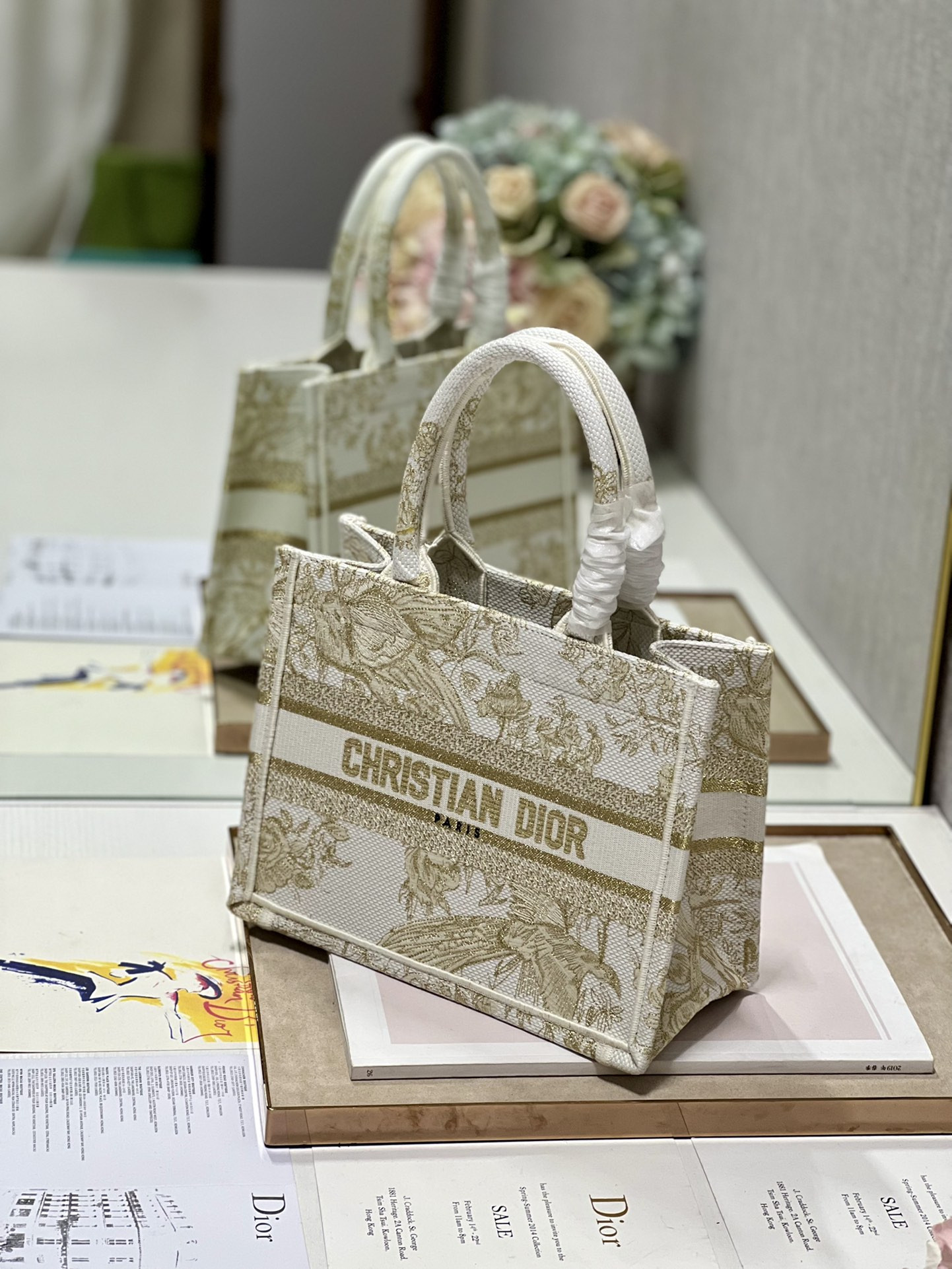 Small Dior Book Tote