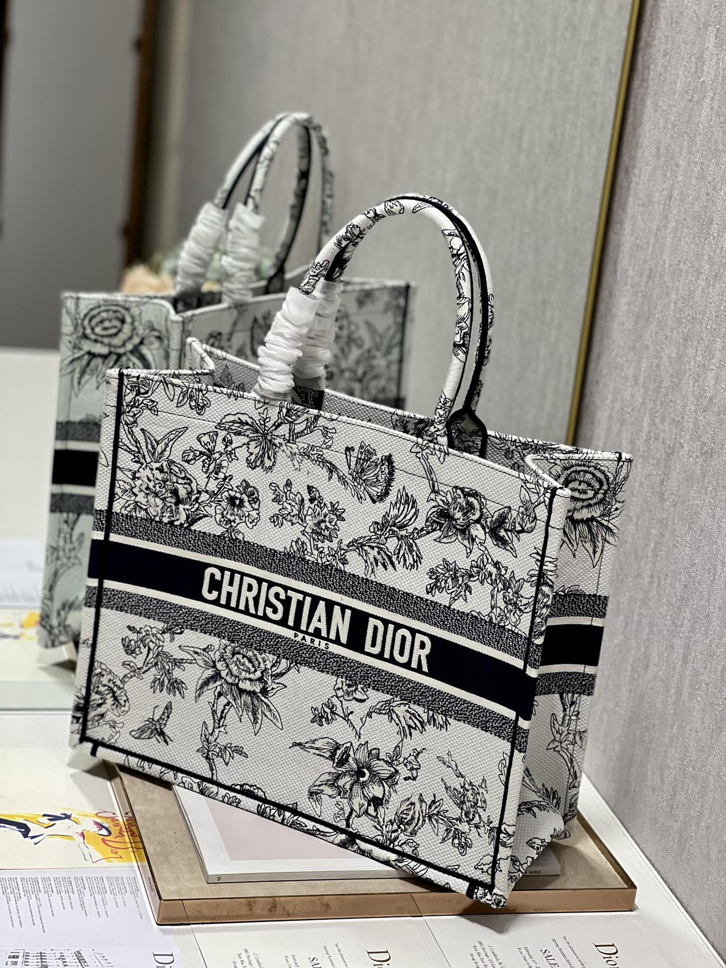 Large Dior Book Tote