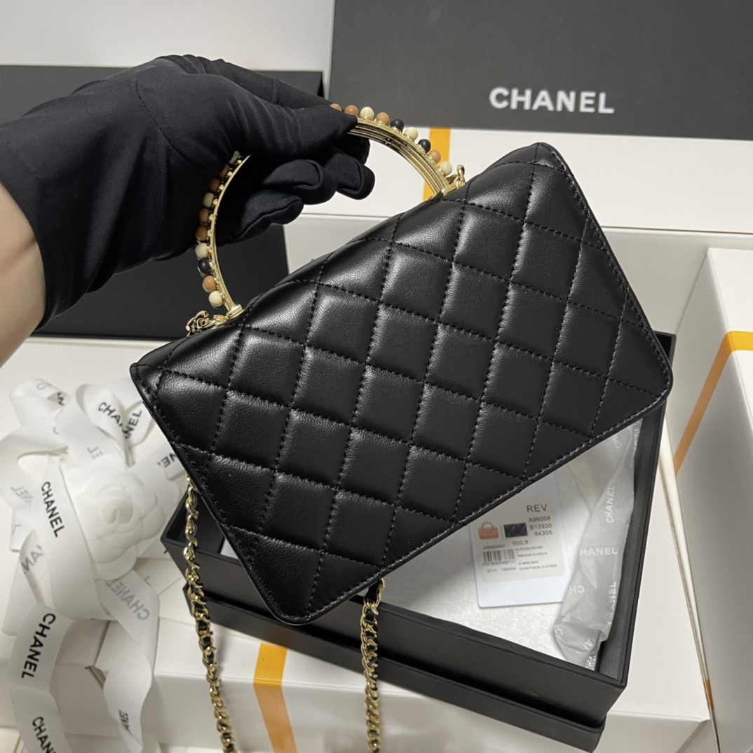 Chanel Wooden Bead Handle Bag