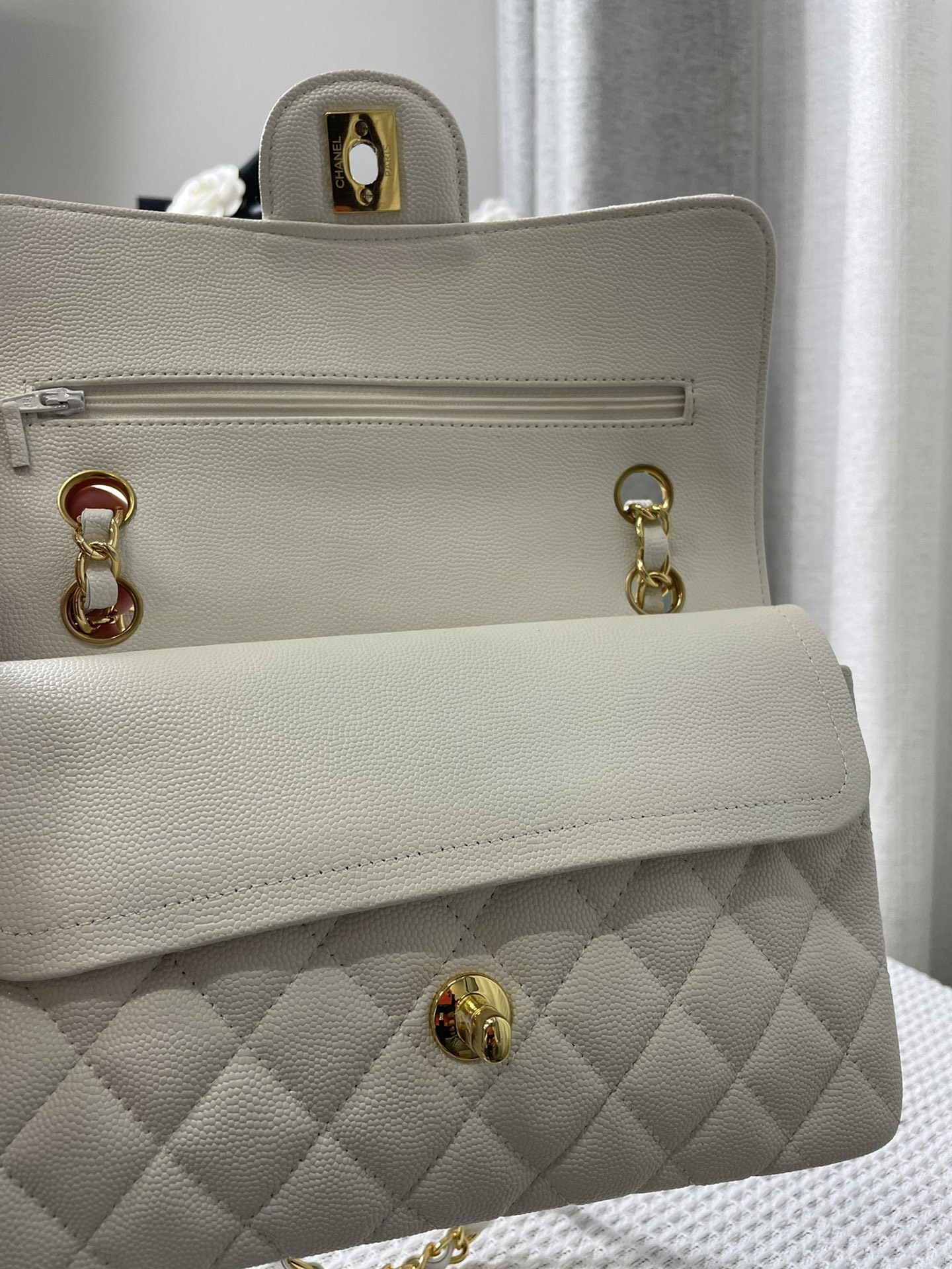 Chanle Small Classic Handbag Gold Hardware