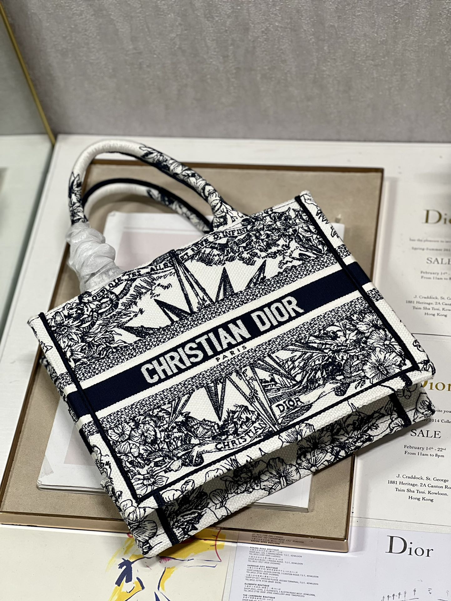 Small Dior Book Tote