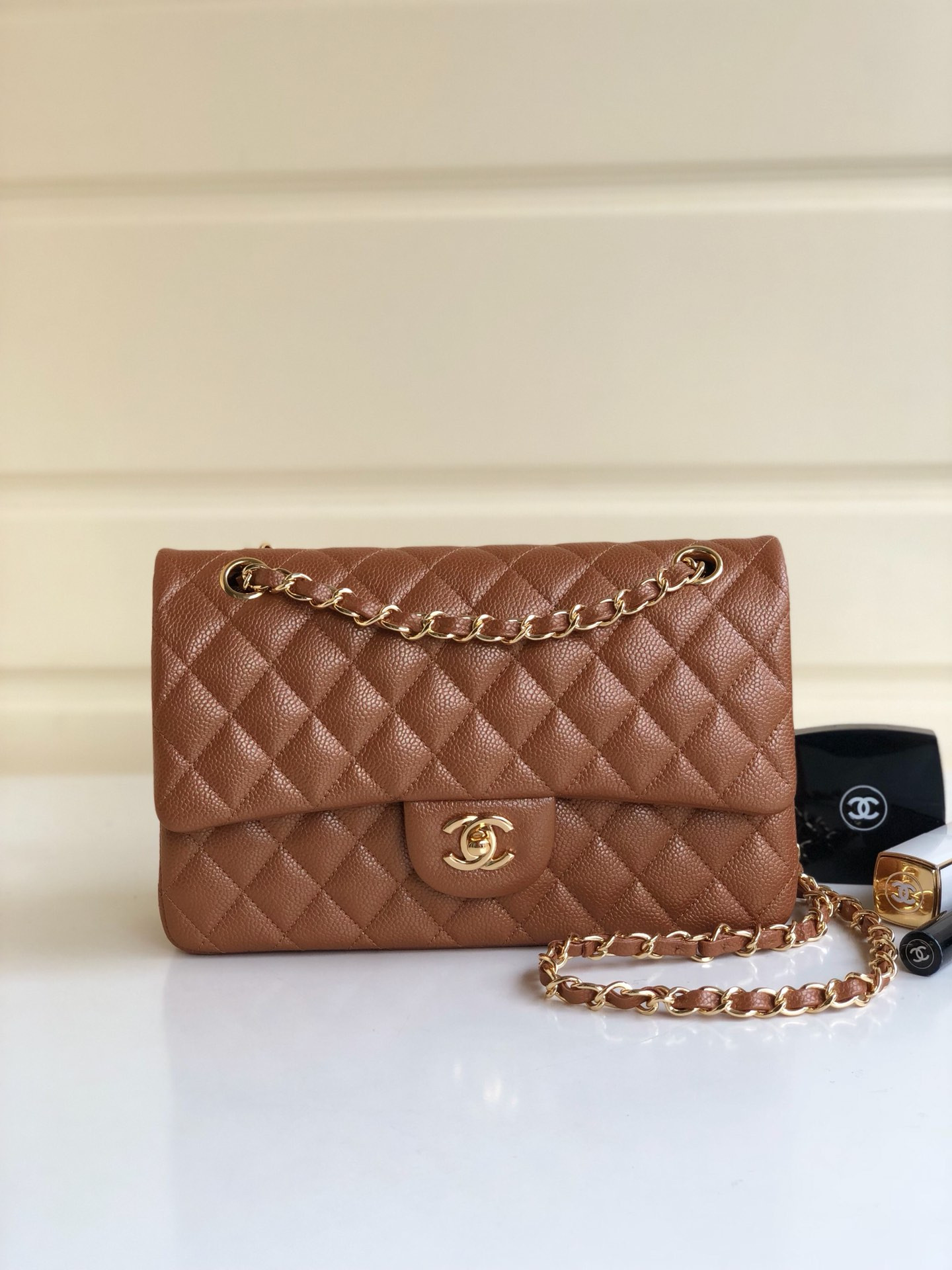 Chanle Classic Double Flap Gold Hardware