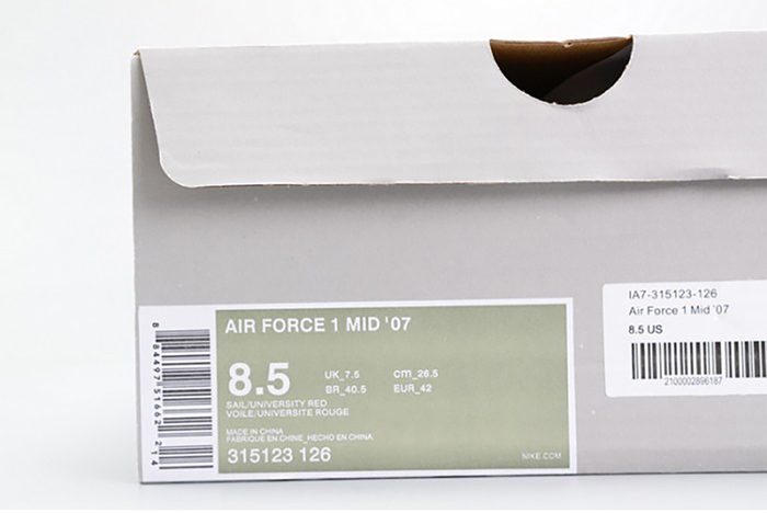 Nike Air Force 1 Mid 07  Sneakers Shoes High Trainers White 315123-126