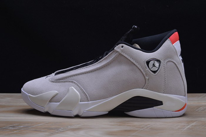 AIR JORDAN 14 RETRO ''DESERT SAND'' black/ white mens 487471-021