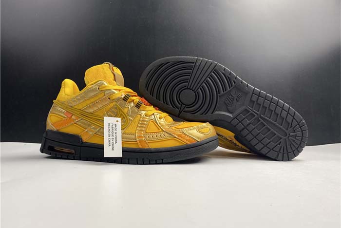 OFF-WHITE x Nike Air Rubber Dunk “University Gold” Black and Yellow CU6015-100