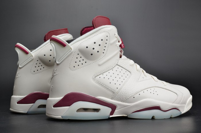 Air Jordan 6 Retro "Maroon" white 384664-116