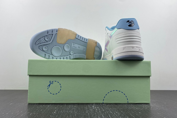 OFF-WHITE Out Of Office White orchid purple discoloration