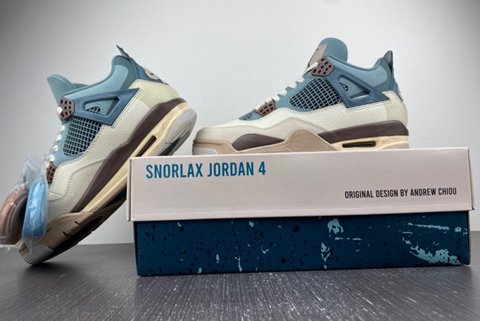 JORDAN 4 SNORLAX CUSTOM