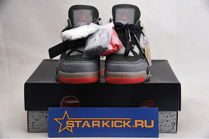 OFF WHITE x Air Jordan 4 “Bred” CV9388 001