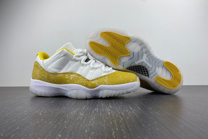 Air Jordan 11 Low WMNS “Yellow Snakeskin”  AH7860-107