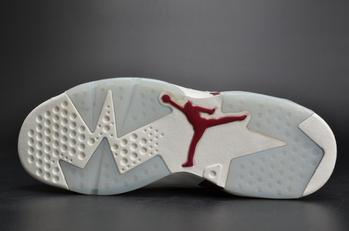 Air Jordan 6 Retro "Maroon" white 384664-116