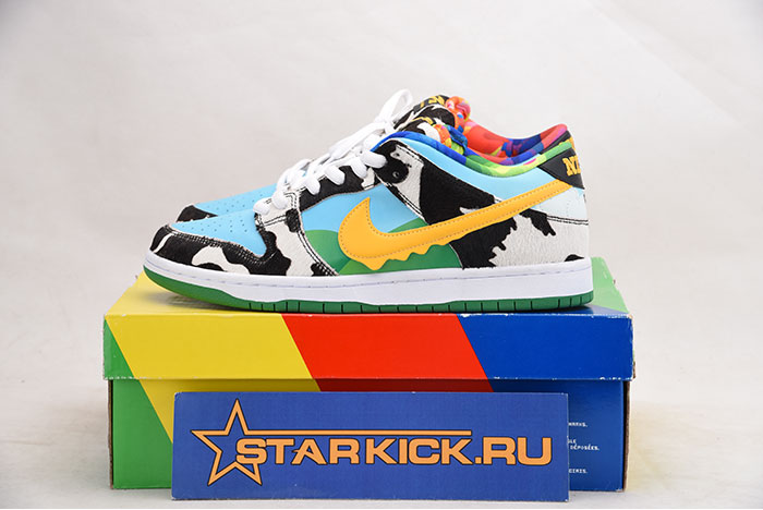 NIKE SWOOSH BEN JERRY''S NIKE SB DUNK LOW PRO QS CU3244-100