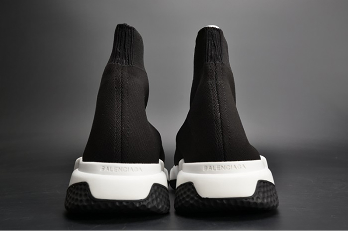 Balenciaga Stretch Mesh High Top Sneaker Black White 454485 W05G0