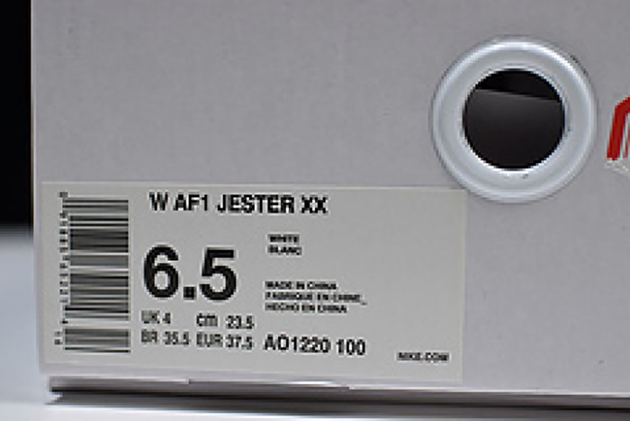 Nike Air Force 1 Jester XX Reimagined White Womens  AO1220-100