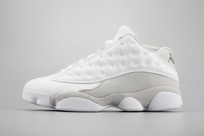 Air Jordan 13 Low''Pure Money'' white mens 310810-100