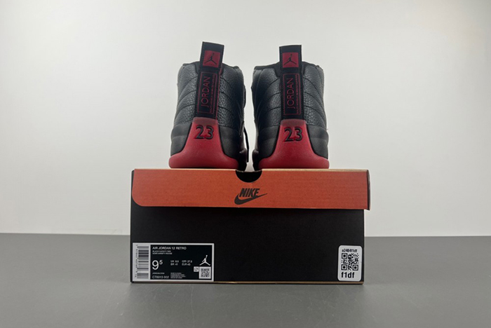 AIR JORDAN 12 “FLU GAME” Black/Varsity Red mens 130690-002