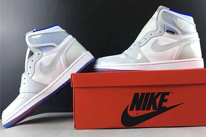 JORDAN 1 RETRO HIGH ZOOM WHITE RACER BLUE - CK6637-104
