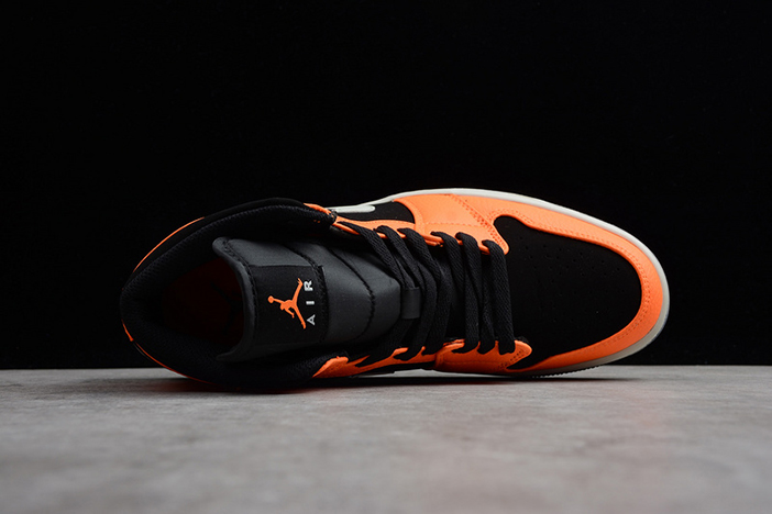 Air Jordan 1 Mid Black Orange 554724-062