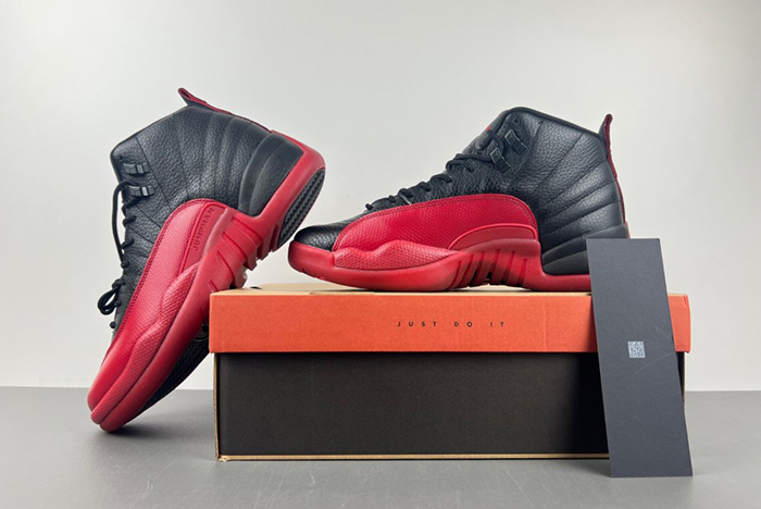 AIR JORDAN 12 “FLU GAME” Black/Varsity Red mens 130690-002